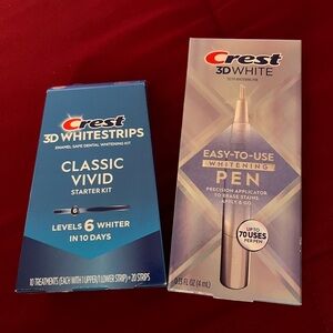 NEW Crest 3D White Bundle: Classic Vivid Whitestrips & Whitening Pen